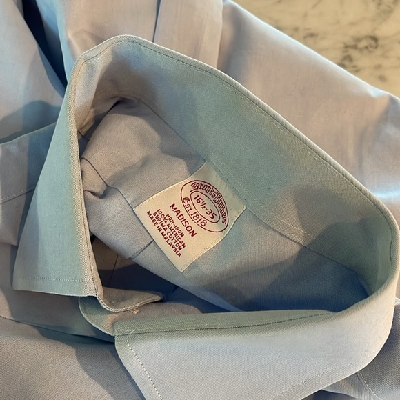 Brooks Brothers Madison Dress Shirt 16.5 - 35 Blue - Picture 13 of 13